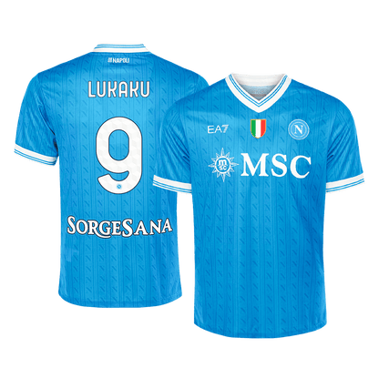 LUKAKU #9 Napoli Thuis Shirt 2025/26 Blauw