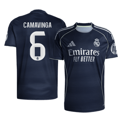 CAMAVINGA #6 Real Madrid Uitshirt 2025/26 Donkerblauw