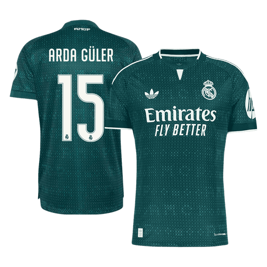 ARDA GÜLER #15 Real Madrid Extérieur Maillot 2026/27 Vert Joueur