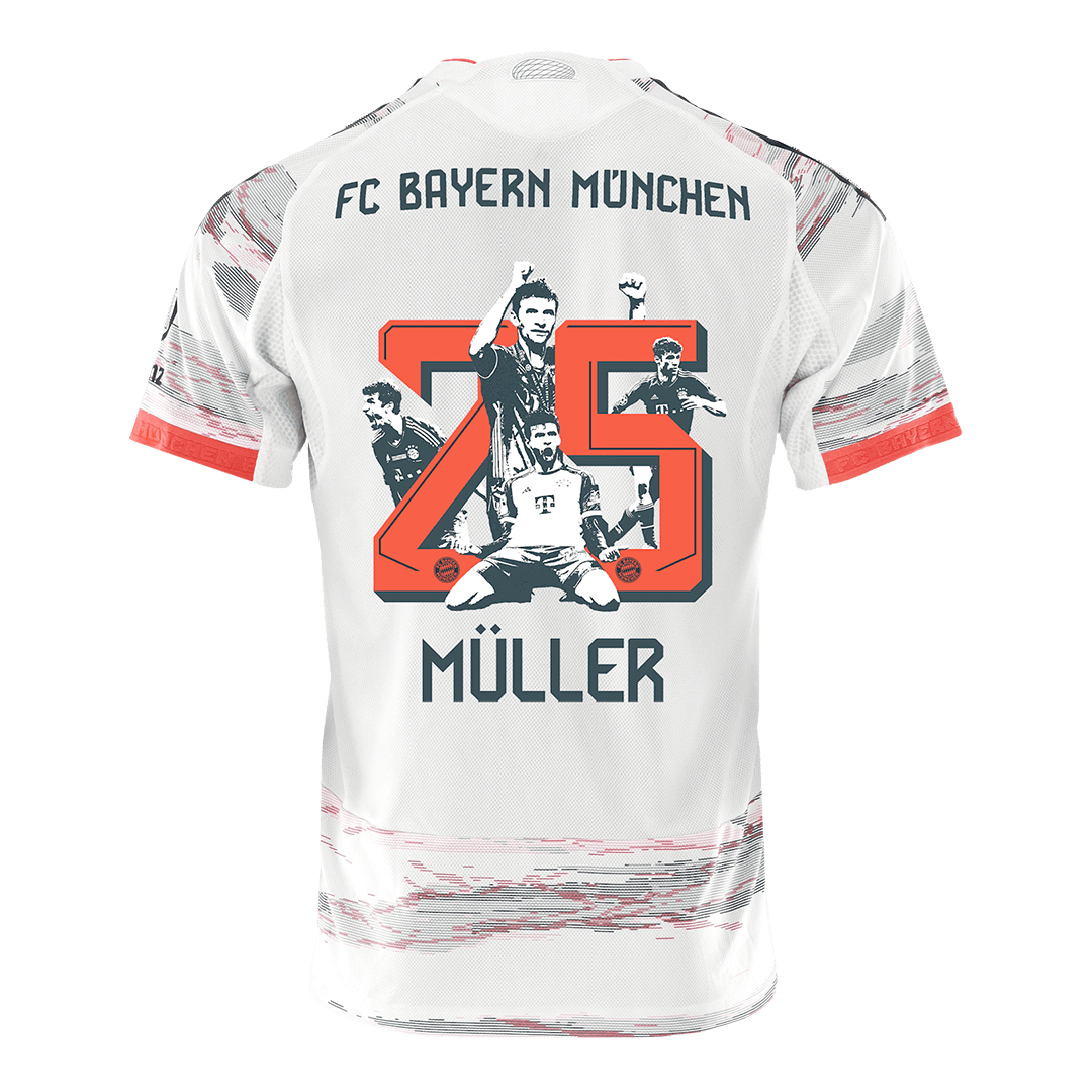 MÜLLER Speciaal #25 München Uitshirt 2025/26 Wit Speler