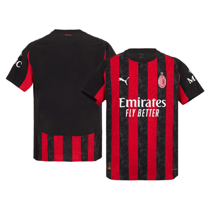 AC Milan Thuis Shirt 2025/26 Rood&Zwart Authentiek