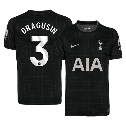 DRAGUSIN #3 Tottenham Hotspur Uitshirt 2025/26 Zwart