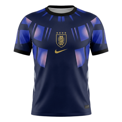 Uruguay Uitshirt - Wereldkampioenschap 2026 Donkerblauw Grote Maten
