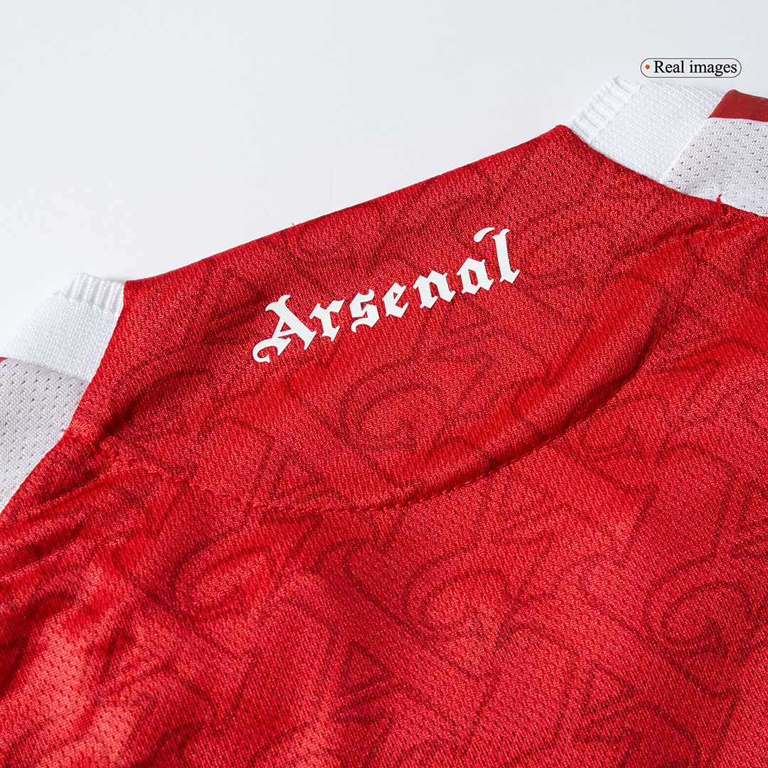 SALIBA #2 Arsenal Thuisshirt 2025/26 Rood Authentiek
