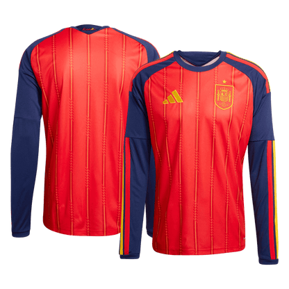 Spanje Thuisshirt Lange Mouwen - WK 2026 Rood Grote Maten