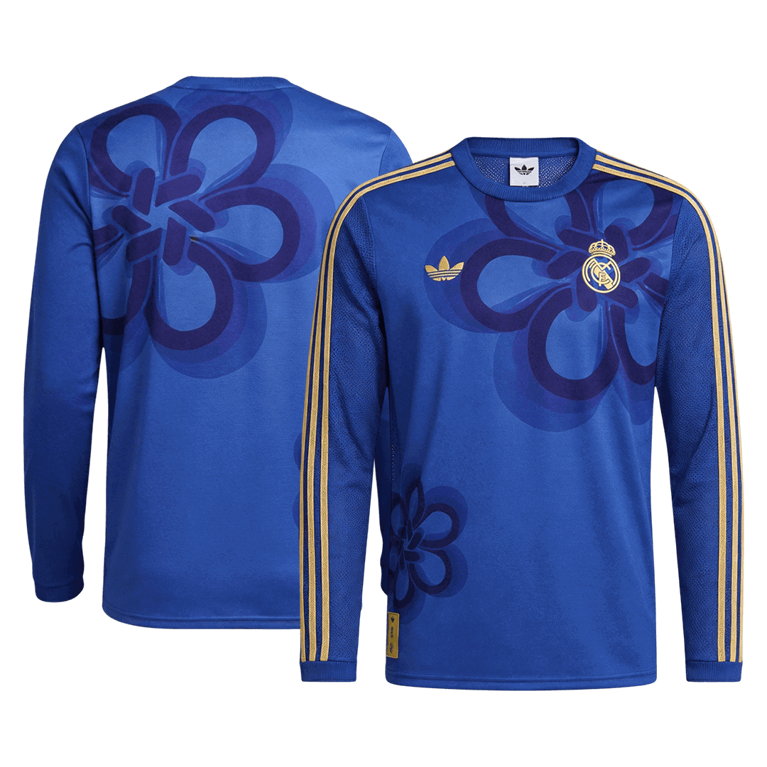 Real Madrid Thuisshirt Lange Mouwen 2025/26 Blauw