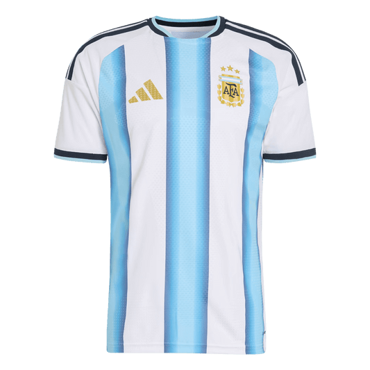 Argentinië Thuisshirt Wereldkampioenschap 2026 Blauw&Wit Speler Grote Maat