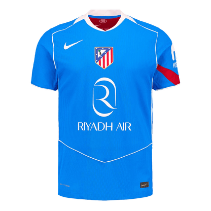 Atlético Derde Shirt 2025/26 Blauw Speler