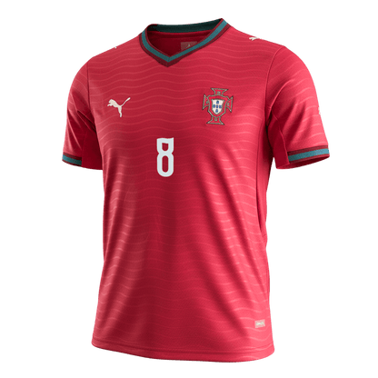 B.FERNANDES #8 Portugal Thuisshirt - WK 2026 Rood