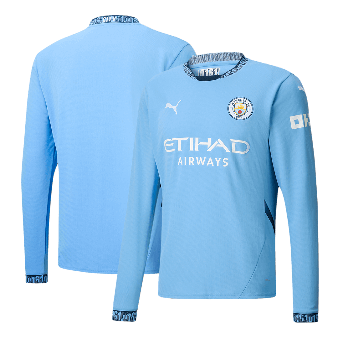 Manchester City Thuisshirt Lange Mouwen 2024/25