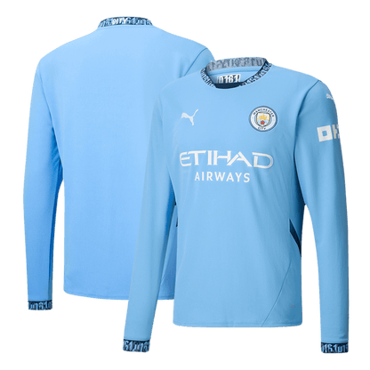 Manchester City Thuisshirt Lange Mouwen 2024/25