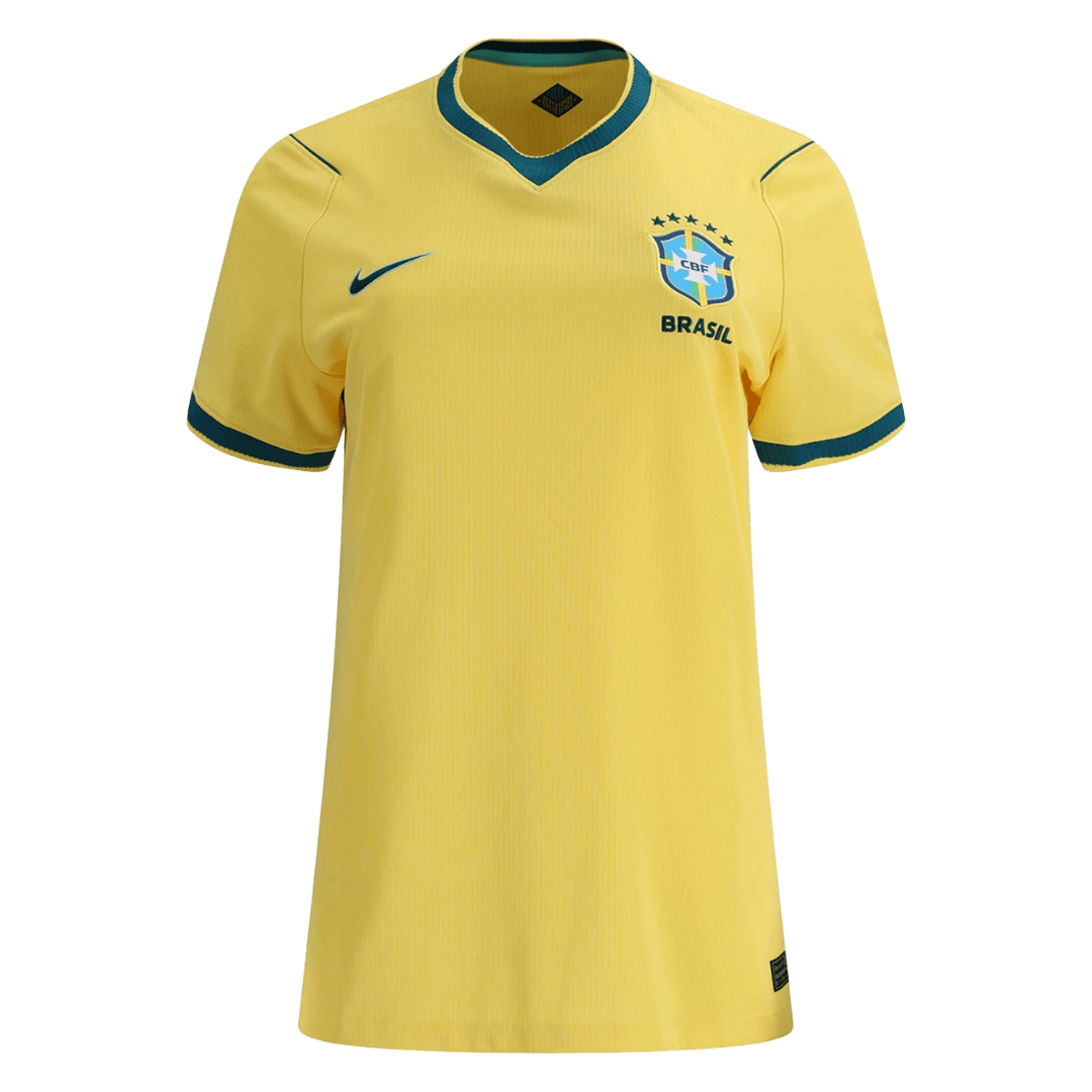 Vrouwen Brazilië Thuisshirt - Wereldkampioenschap 2026 Geel