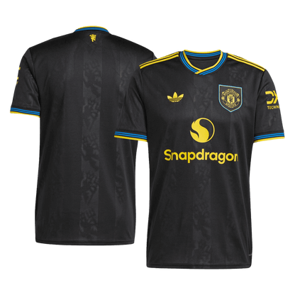 Manchester United Derde Shirt 2025/26 Zwart Grote Maat