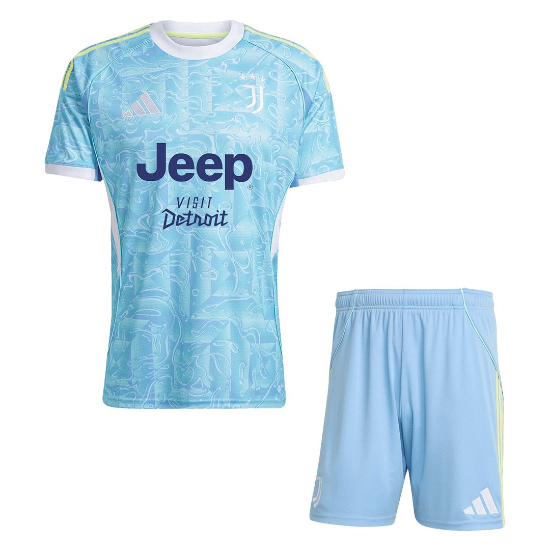 Juventus Uit Tenue Kit 2025/26 Blauw