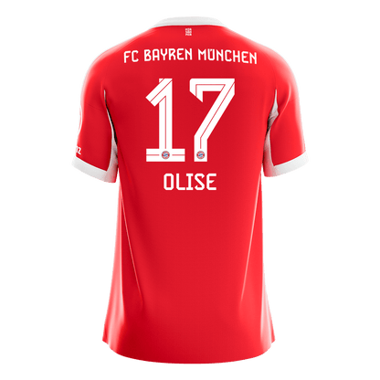 OLISE #17 München Thuis Shirt 2025/26 Rood - Geweldig