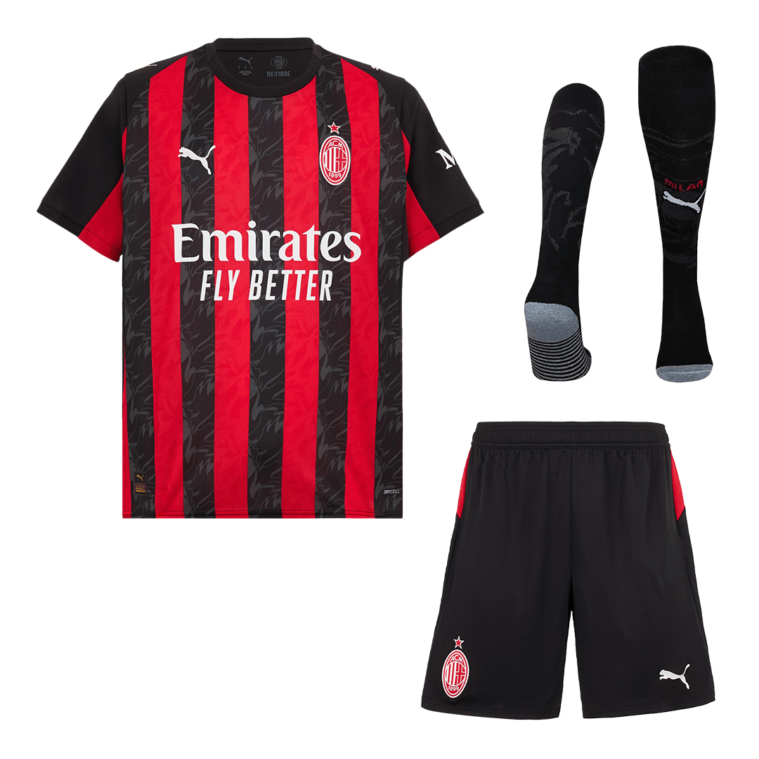 AC Milan Thuistenue Kit 2025/26 Rood&Zwart