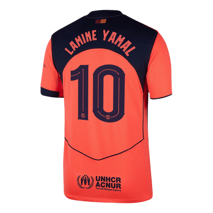 LAMINE YAMAL #10 Barcelona Derde Thuisshirt 2025/26 Oranje - UCL