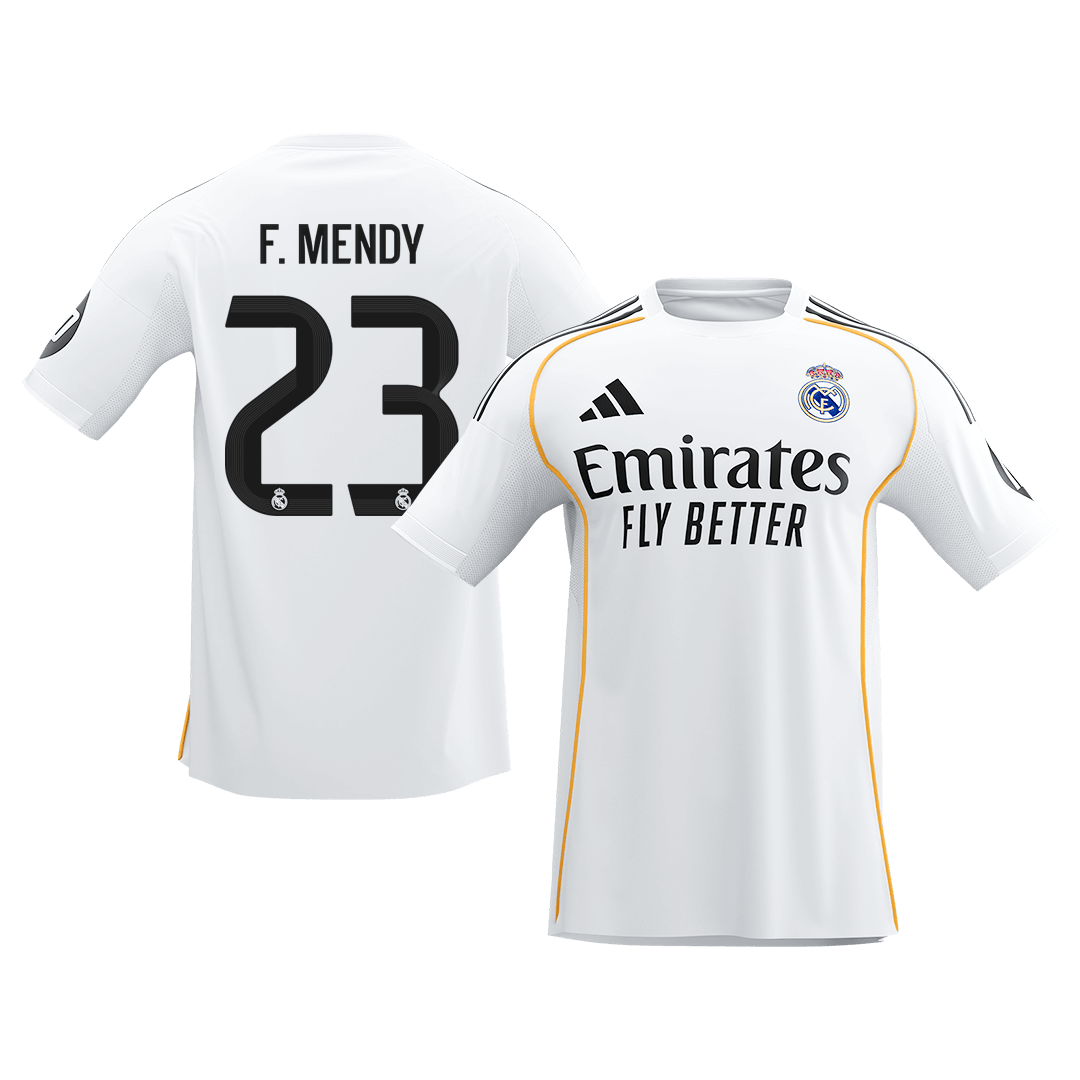 F.MENDY #23 Real Madrid Thuisshirt 2025/26 Wit - Super