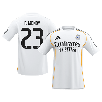 F.MENDY #23 Real Madrid Thuisshirt 2025/26 Wit - Super