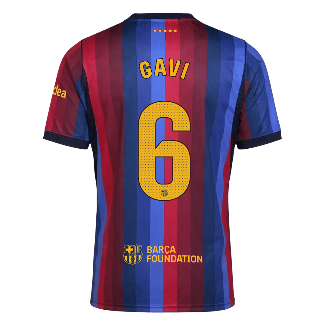 GAVI #6 Barcelone Domicile Maillot 2026/27 Blue&Garnet