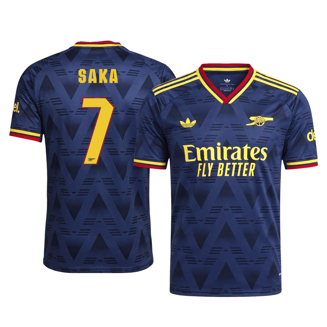 SAKA #7 Arsenal Extérieur Maillot 2026/27 Bleu marine Joueur - UCL