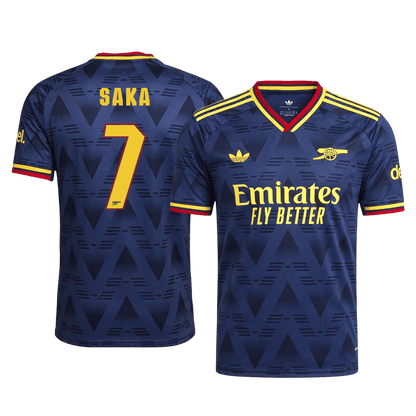 SAKA #7 Arsenal Extérieur Maillot 2026/27 Bleu marine Joueur - UCL