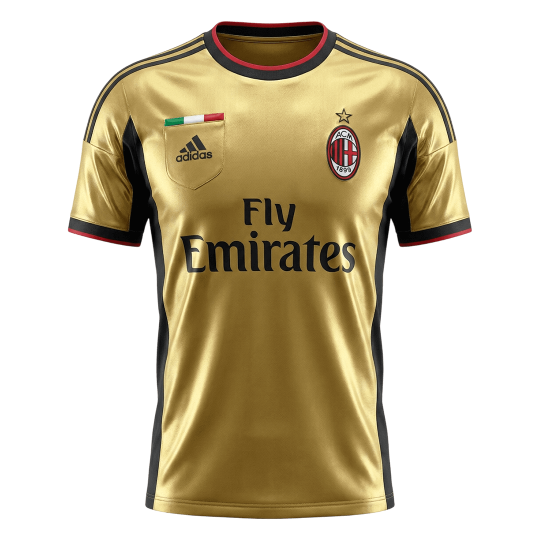 Retro AC Milan Uitshirt 2013/14 Geel