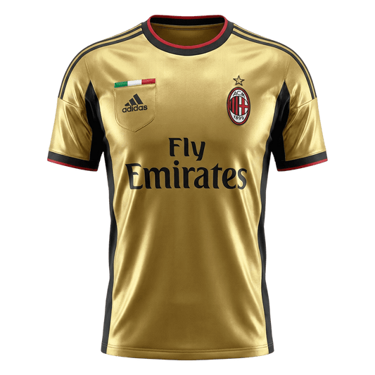 Retro AC Milan Uitshirt 2013/14 Geel