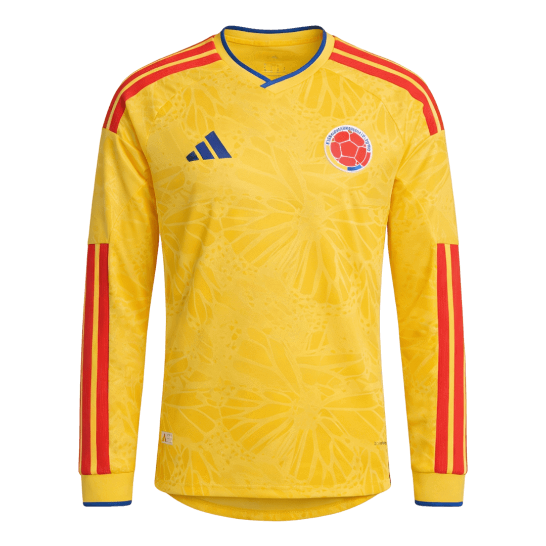 Colombia Thuisshirt Lange Mouwen - Wereldbeker 2026 Geel