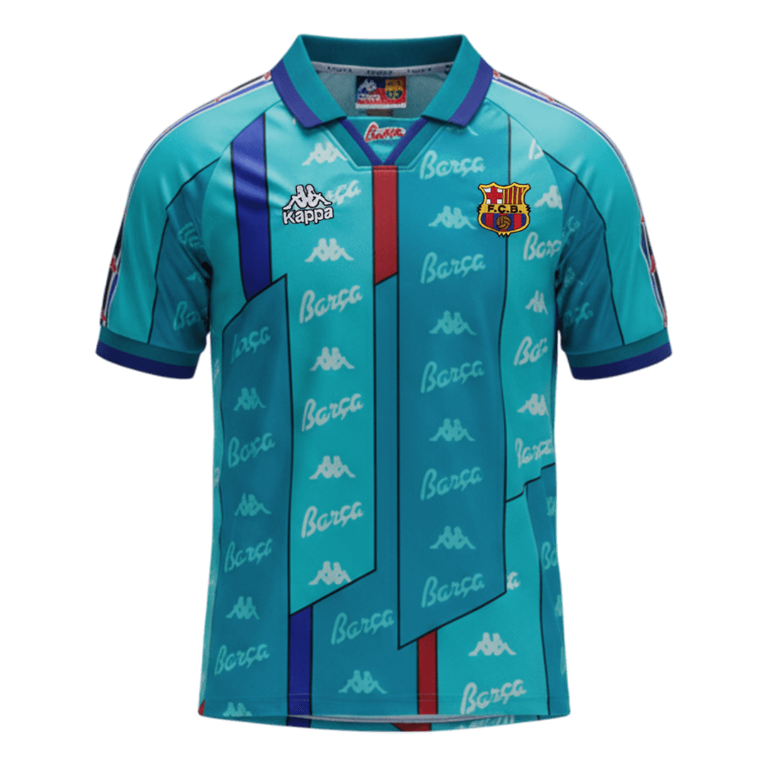 Retro Barcelona Uitshirt 1996/97 Blauw