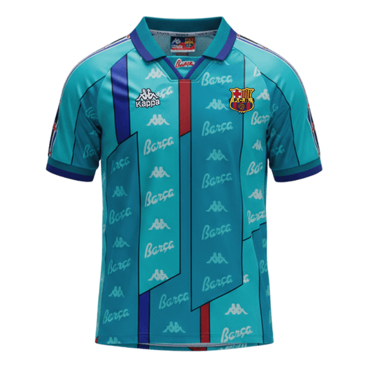 Retro Barcelona Uitshirt 1996/97 Blauw