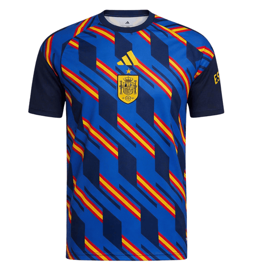 Spanje Pre-Match Shirt - Wereldkampioenschap 2026 Marineblauw Grote Maten