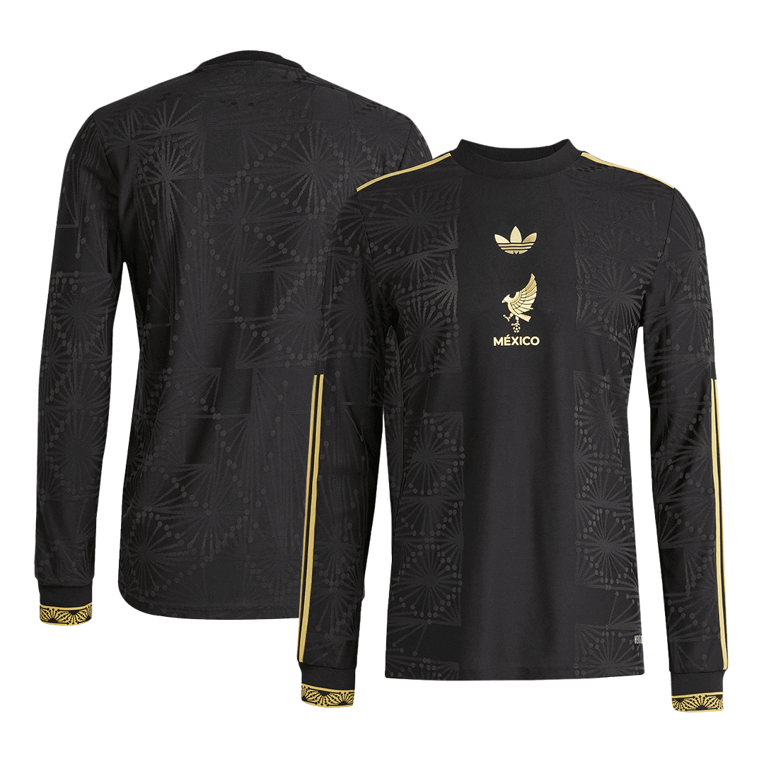 Voetbalshirt Mexico Derde Tenue Lange Mouwen 2025 Authentiek - Gold Cup