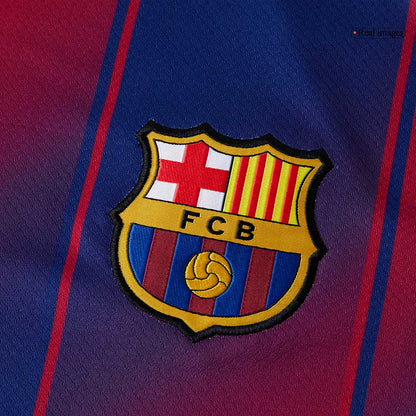 ROONY #19 Barcelone Domicile Maillot 2025/26 Rouge et Bleu Grande Taille