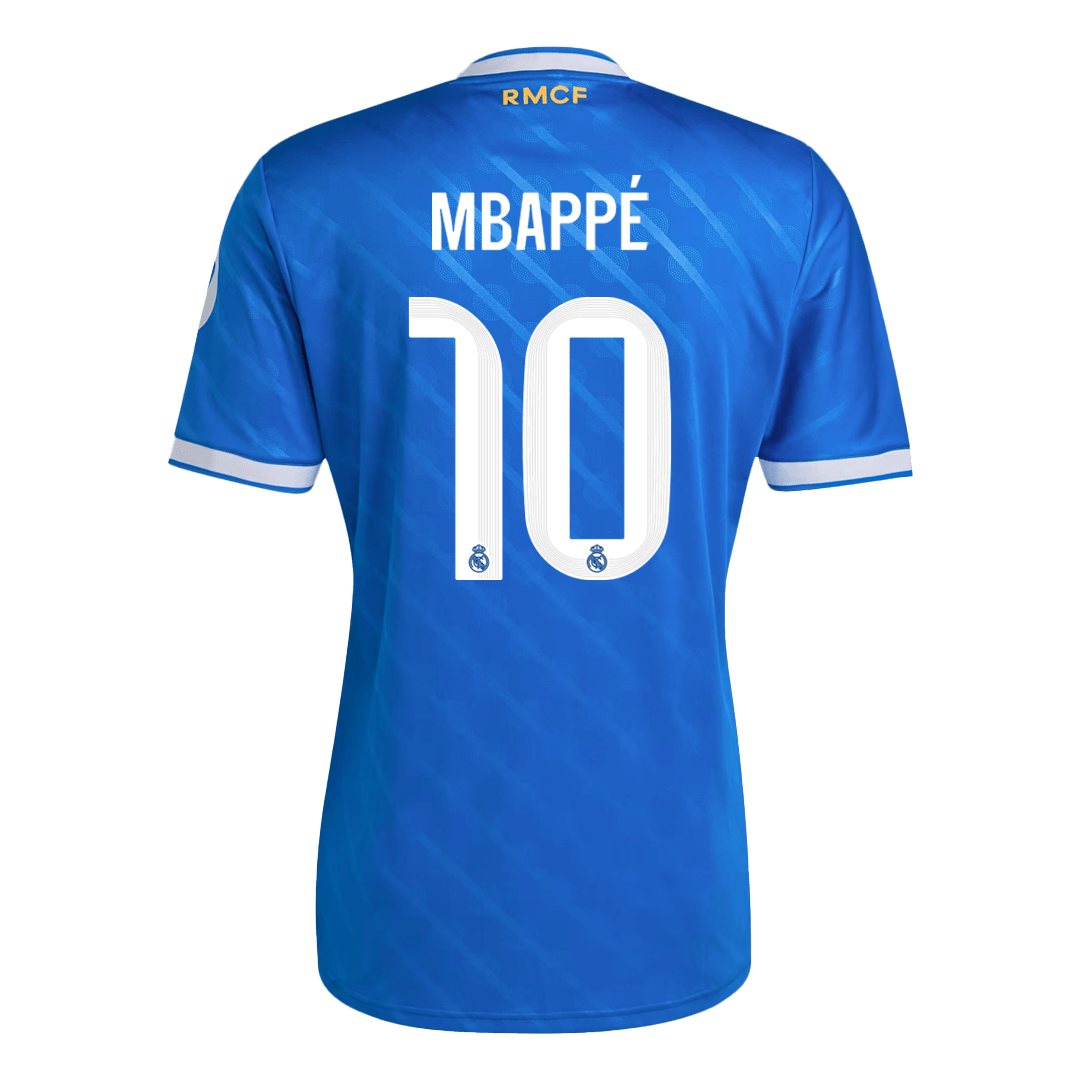 MBAPPÉ #10 Real Madrid Derde Shirt 2025/26 Blauw