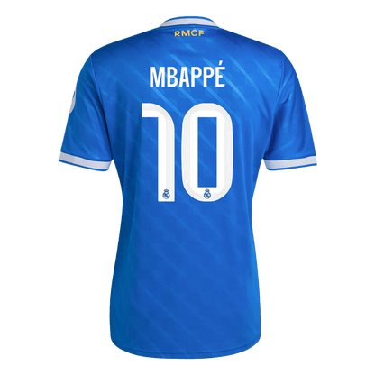 MBAPPÉ #10 Real Madrid Derde Shirt 2025/26 Blauw