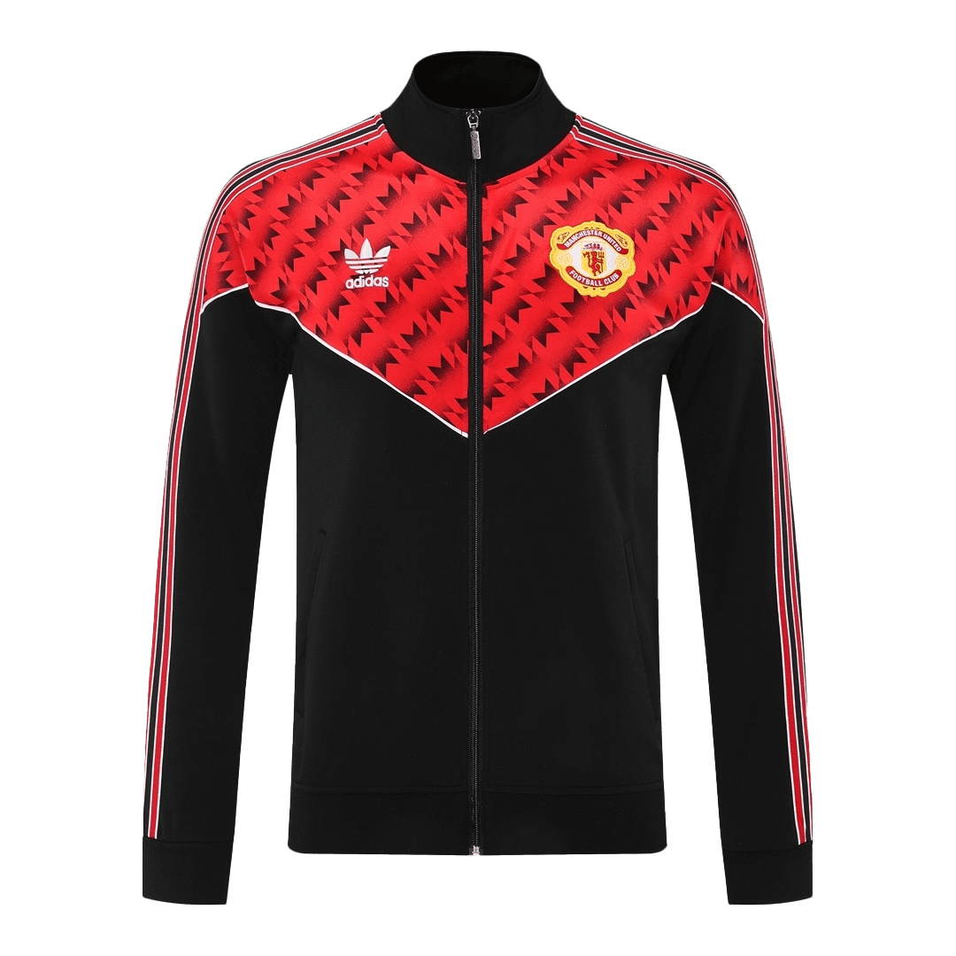 Manchester United voetbaljack tenue 2025/26 rood en zwart