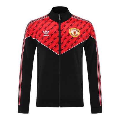 Manchester United voetbaljack tenue 2025/26 rood en zwart