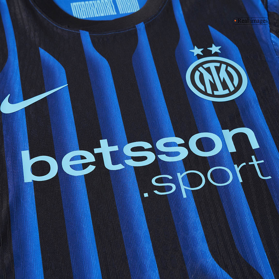 PAVARD #28 Inter Milan Thuisshirt 2025/26 Blauw&Zwart Authentiek