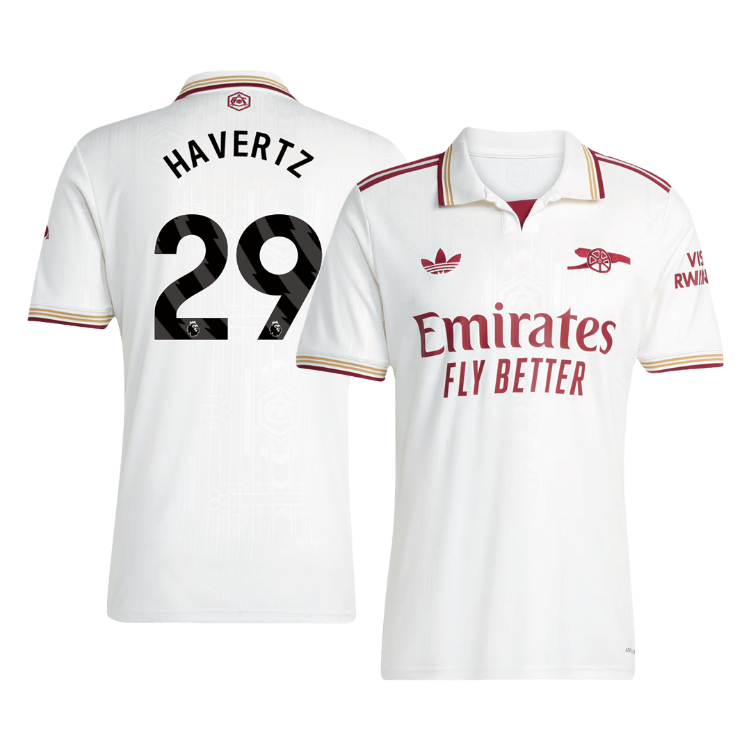 HAVERTZ #29 Arsenal Derde Thuisshirt 2025/26 Wit