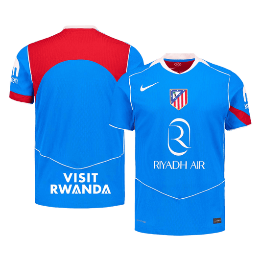 Atlético Derde Shirt 2025/26 Blauw Speler