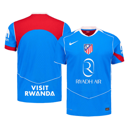 Atlético Derde Shirt 2025/26 Blauw Speler Plusmaten