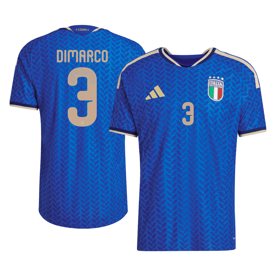 DIMARCO #3 Italië Thuistenue WK 2026 Blauw Speler