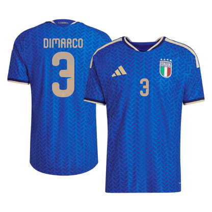 DIMARCO #3 Italië Thuistenue WK 2026 Blauw Speler