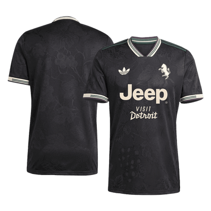 Juventus Derde Thuisshirt 2025/26 Zwart Authentiek Grote Maten
