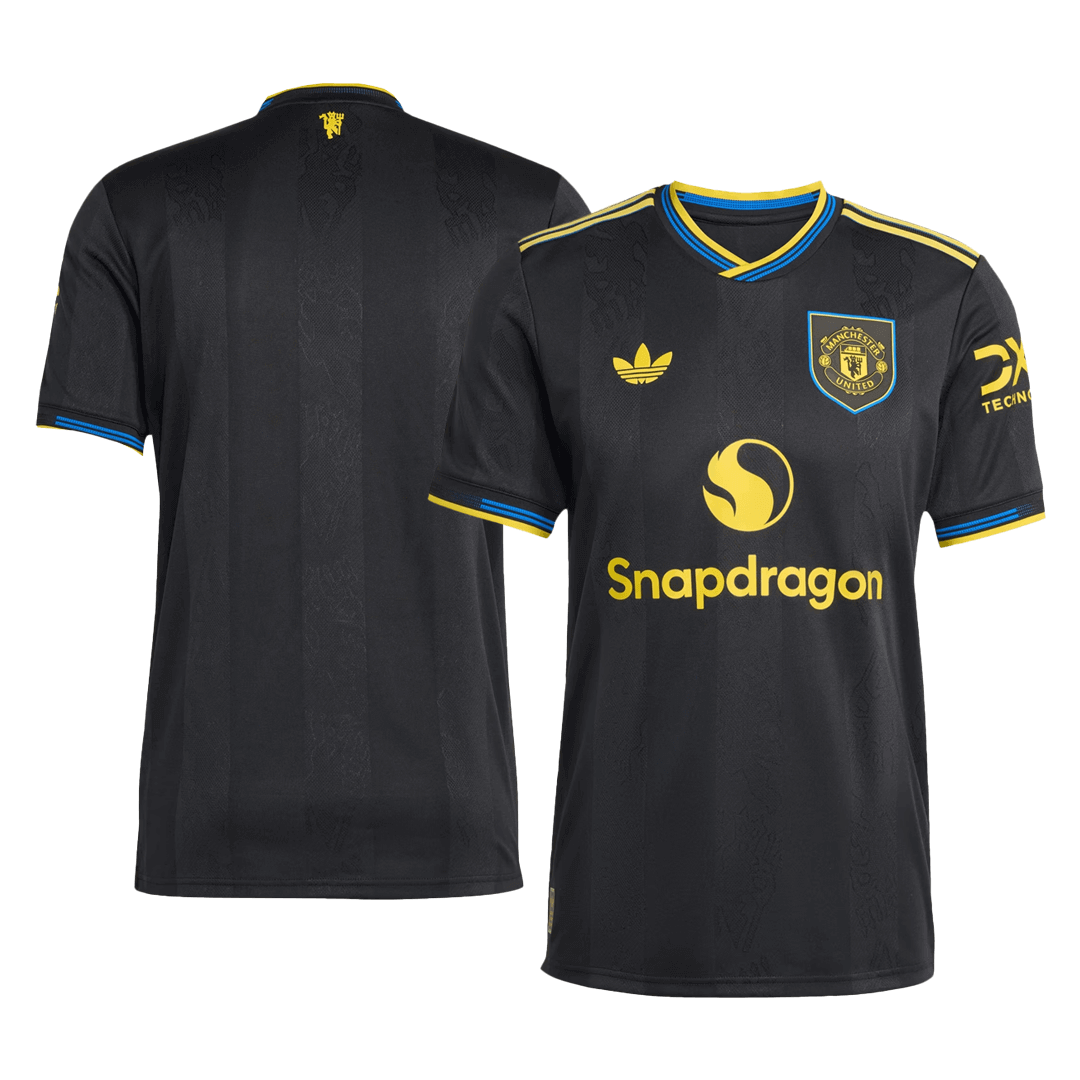 Manchester United Derde Shirt 2025/26 Zwart Authentiek