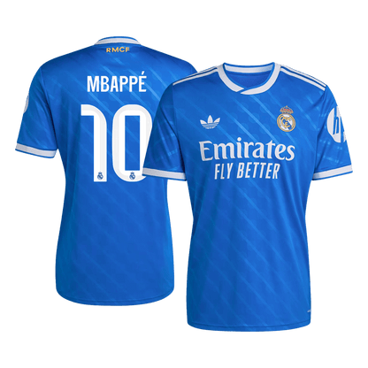 MBAPPÉ #10 Real Madrid Derde Shirt 2025/26 Blauw