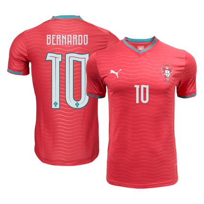 BERNARDO #10 Portugal Thuisshirt - Wereldkampioenschap 2026 Rood Speler