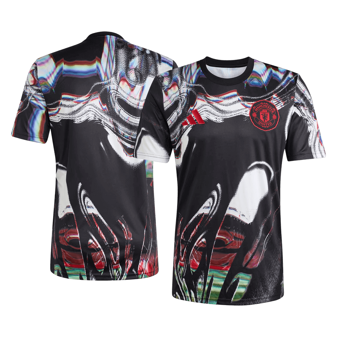 Manchester United Pre-Match Shirt 2025/26 Zwart Grote Maat