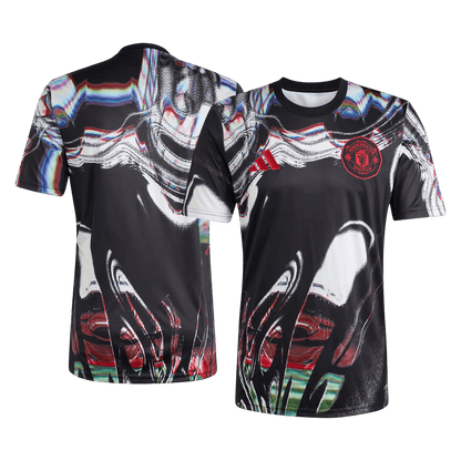 Manchester United Pre-Match Shirt 2025/26 Zwart Grote Maat